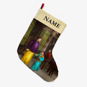 Grande Chaussette De Noël Ville - Quartier chinois - Visite aux commerçants