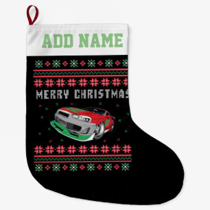 Grande Chaussette De Noël Voiture stock Vilain Sweat de Noël