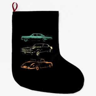 Grande Chaussette De Noël Voitures Vintage - 80s & 90s Graphic Retro