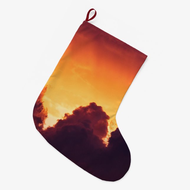 Grande Chaussette De Noël w par temps (Devant (Accrochage))