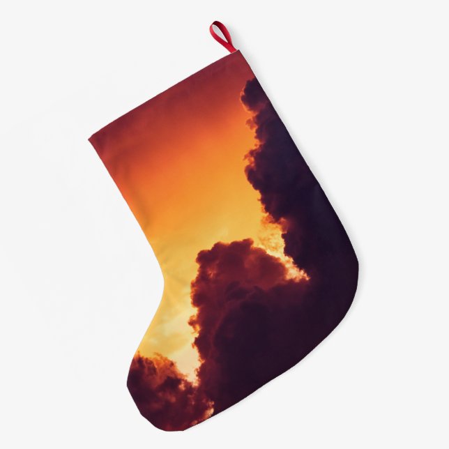 Grande Chaussette De Noël w par temps (Dos (Accrochage))