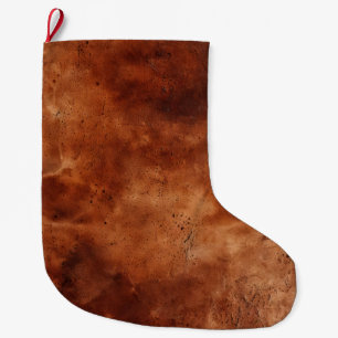 Grande Chaussette De Noël Western Brown Howdy Cowboy Brown