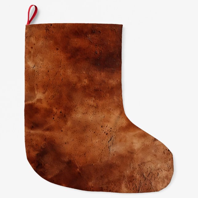 Grande Chaussette De Noël Western Brown Howdy Cowboy Brown (Devant)