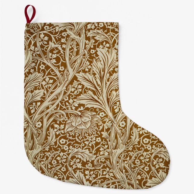 Grande Chaussette De Noël William Morris Arcadia Floral Pattern Classic (Devant)