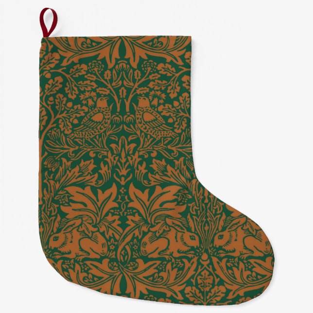 Grande Chaussette De Noël William Morris Brer Rabbit Design (Devant)