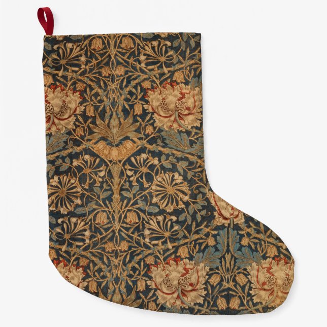 Grande Chaussette De Noël William Morris Honeysuckle Rich Wallpaper (Devant)