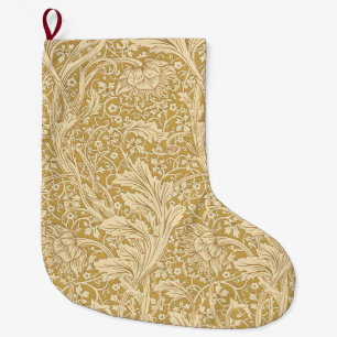 Grande Chaussette De Noël William Morris Motif Floral Classique Arcadie