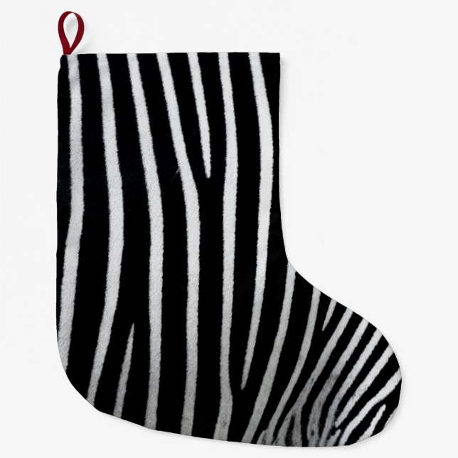 Grande Chaussette De Noël Zebra Skin (Devant)