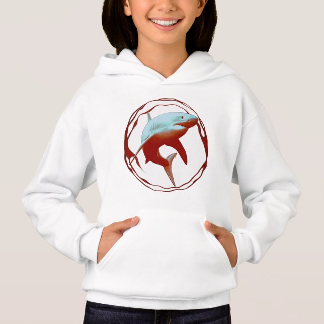 Grande conception graphique de requins blancs (Devant)