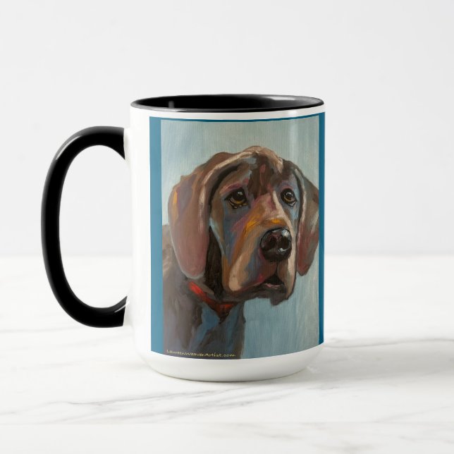 Grande Dane | Mug à deux tons, 15 oz (Gauche)