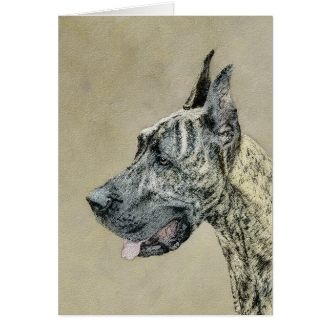 Grande Danse (Brindle) Peinture - Art Chien origin (Devant)