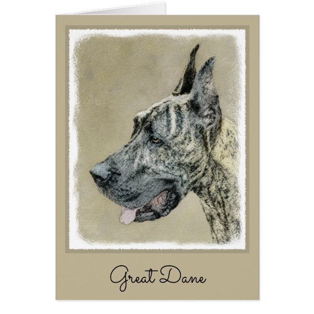 Grande Danse (Brindle) Peinture - Art Chien origin (Devant)