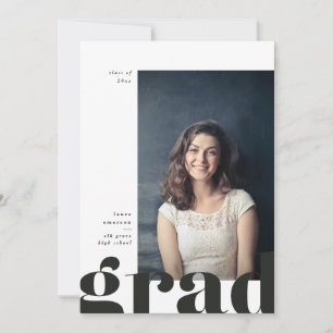 Grande Faire-part Gras Type Graduation