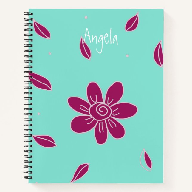 Grande Fleur 1 Carnet personnalisable (Devant)