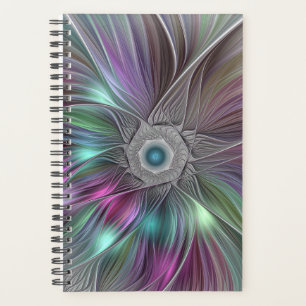 Grande Fleur colorée Abstraite Trippy Fractal Art