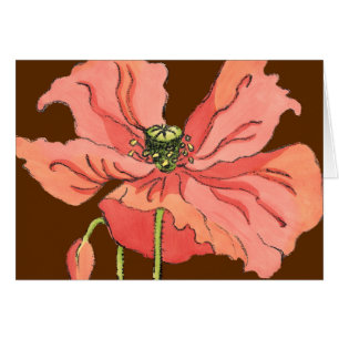 Grande fleur rose avec l'arrière - plan