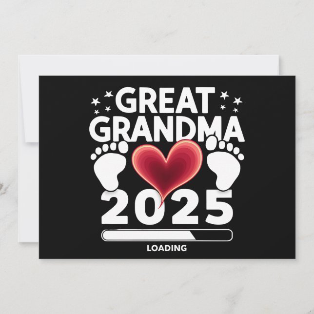 Grande grand-mère Chargement 2025 Faire-part de gr (Devant)