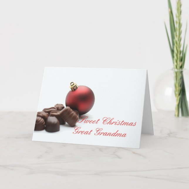 Grande grand-mère Joyeuse carte de Noël (Devant)