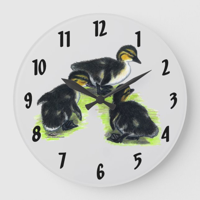 Grande horloge Canetons Mallard (Recto)