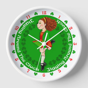 Grande horloge de danse irlandaise