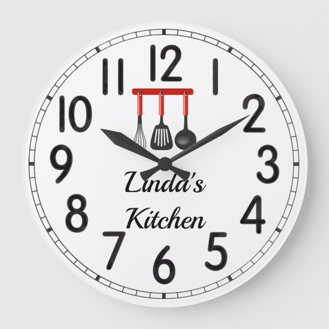 Grande horloge de la cuisine de Linda (Recto)