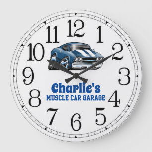 Grande horloge de la voiture de 69 Muscles de Char