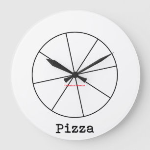 Grande horloge de pizza