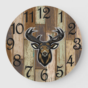 Grande horloge du chasseur rustique