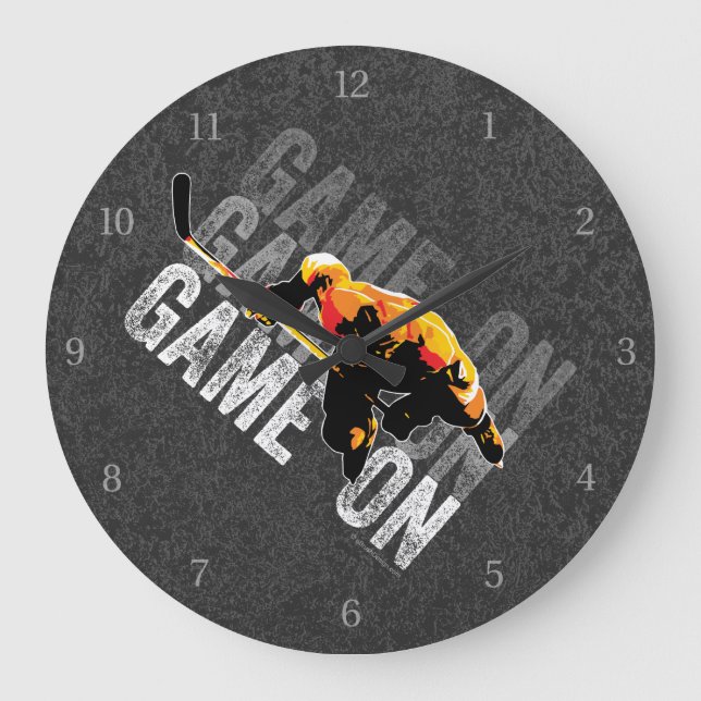 Grande horloge du jeu sur (hockey) (Recto)