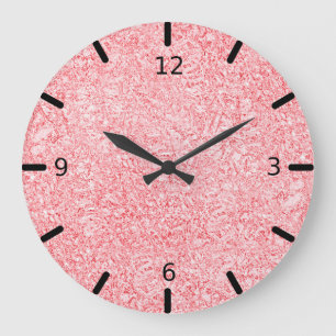 Grande horloge en métal or rose