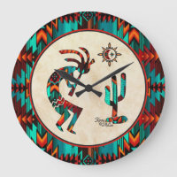 Grande horloge Kokopelli Sud-Ouest