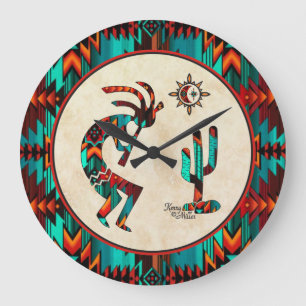 Grande horloge Kokopelli Sud-Ouest