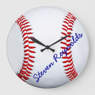 Grande horloge murale de baseball personnalisé