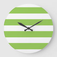 Grande horloge murale de vert de chaux