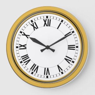 Grande horloge murale d'or