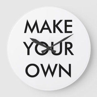 Grande horloge murale ronde personnalisée de 10,75