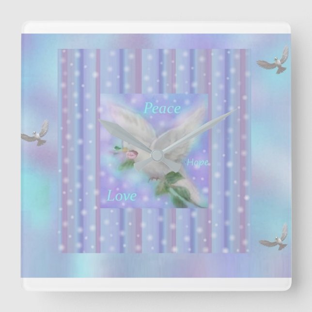 Grande horloge "Peace Hope Love" (Recto)