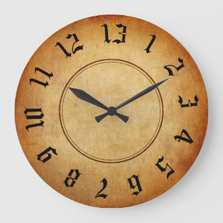 Grande Horloge Ronde 13 Heures D'Arrêt