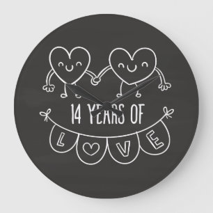 Grande Horloge Ronde 14e Anniversary Poison de Chalk Hearts