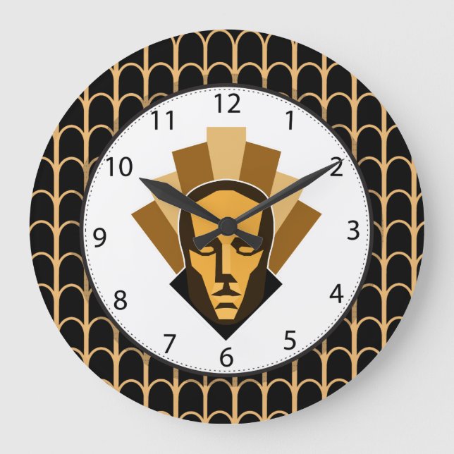 Grande Horloge Ronde 1920 s Roaring Twenties Style Statue Crest (Recto)