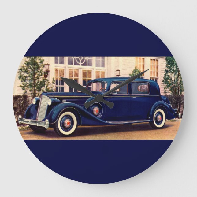 Grande Horloge Ronde 1936 bleu Packard (Recto)