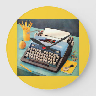 Grande Horloge Ronde 1950s typewriter