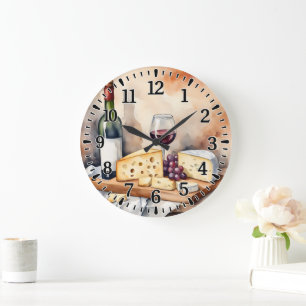 Grande Horloge Ronde #1 Vin et Fromage