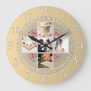 Grande Horloge Ronde 1ère année Anniversaire Mariage5/photos RoseGold C