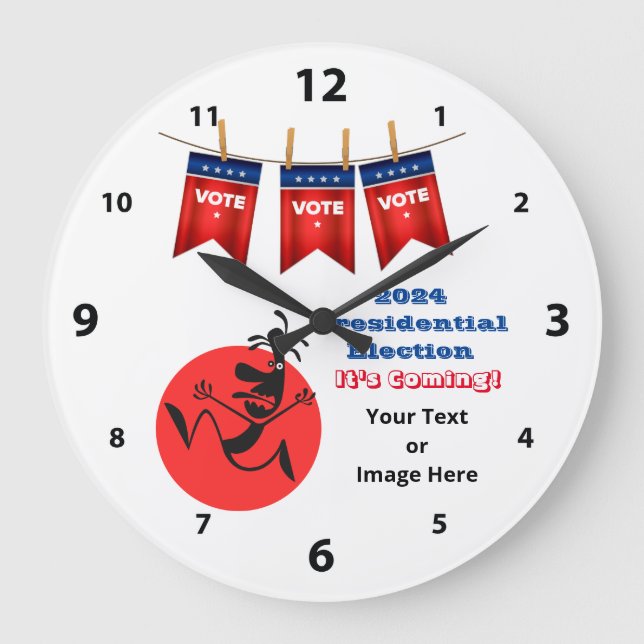 Grande Horloge Ronde 2024 Présidential Election Running Man Edition (Recto)