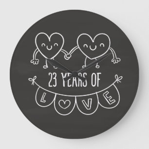 Grande Horloge Ronde 23rd Anniversary Poison Chalk Hearts