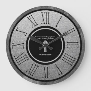 Grande Horloge Ronde 25e anniversaire de l'anniversaire du jubilé d'arg