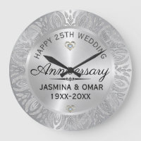 25e Anniversaire de Mariage Argent & Diamants
