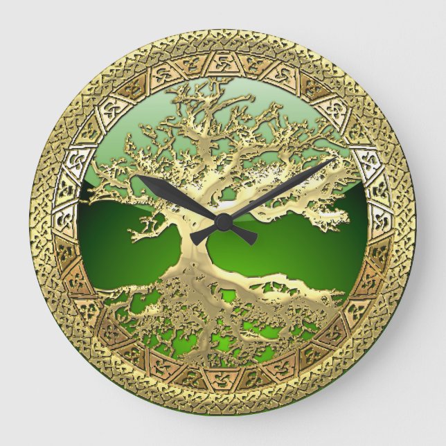 Grande Horloge Ronde [35] Golden Celtic Tree of Life (Recto)