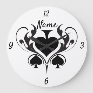 Grande Horloge Ronde 3 Black Spades Tribal Thunder_Cove 